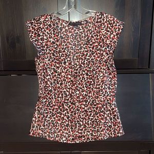 Sanctuary women’s animal print blouse. New without tags.